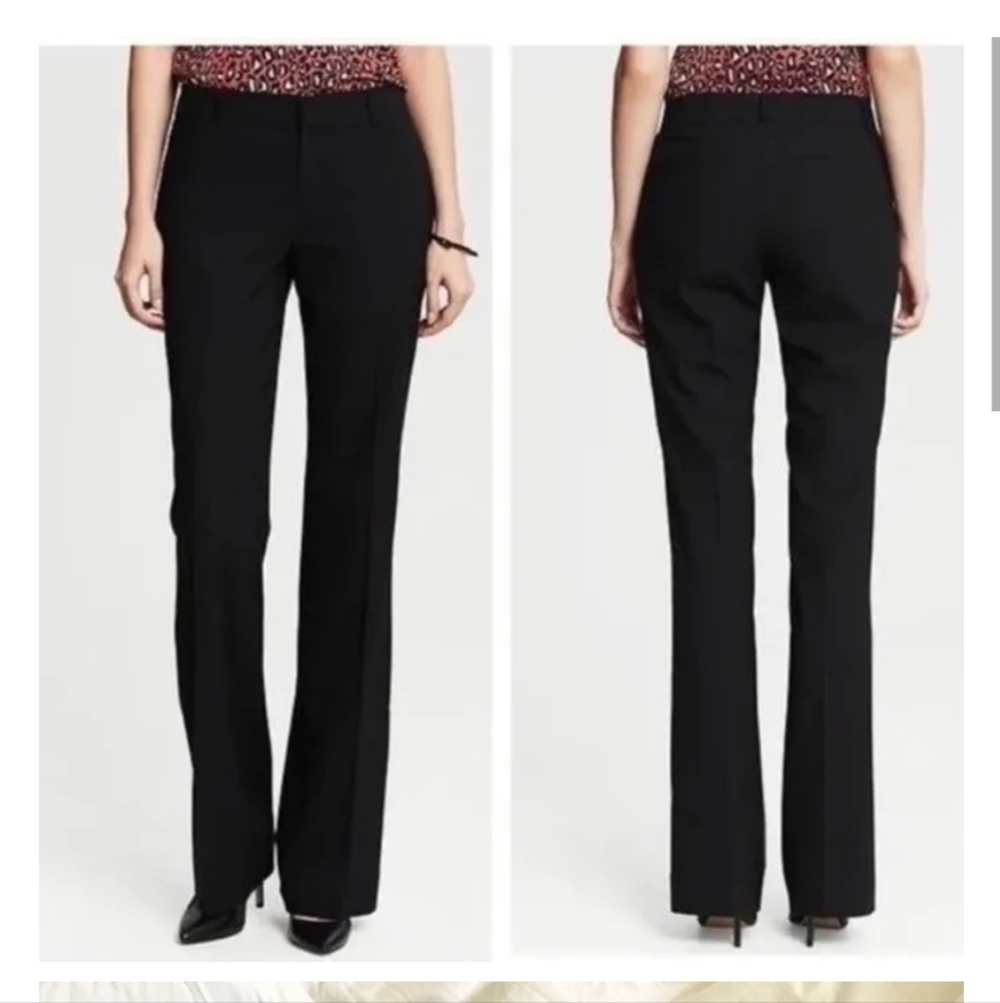 Banana Republic Black Wool Martin Fit Trouser